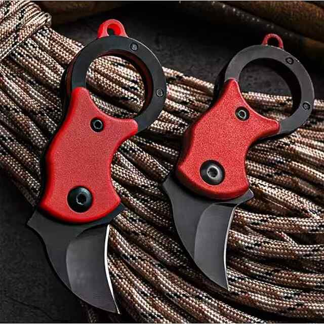 Ніж чорний складаний з ланцюжком, сталь нержавіюча 85х32х16 мм - 0 фото товару