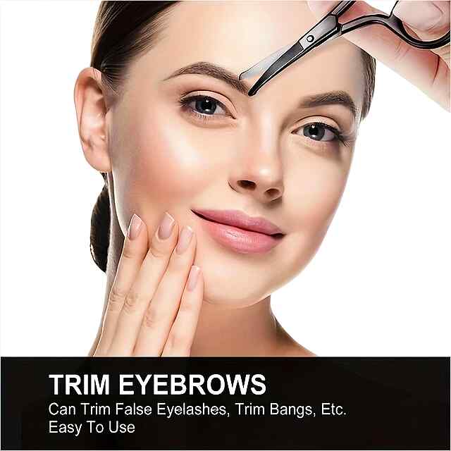 Ножиці професійні для особи та носа, нержавіюча сталь, безпечні кінчики, універсальний догляд - 1 фото товару