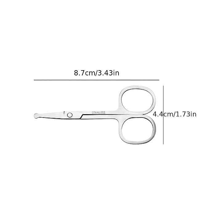 Ножиці професійні нержавіючі для видалення волосся на обличчі та тілі - 3 фото товару