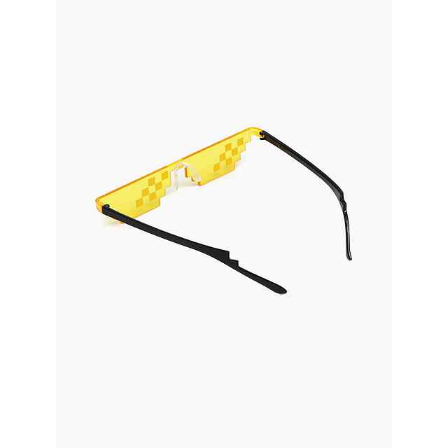 Окуляри піксельні Thug Life – Жовті, 8-bit / pixel art - 3 фото товару