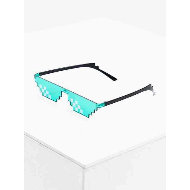 Піксельні окуляри Thug Life – Зелені (стиль 8-bit)