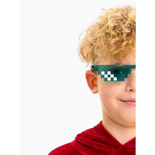 Окуляри Thug Life Pixel Art Зелені Вечірка Косплей ТікТок - 3 фото товару