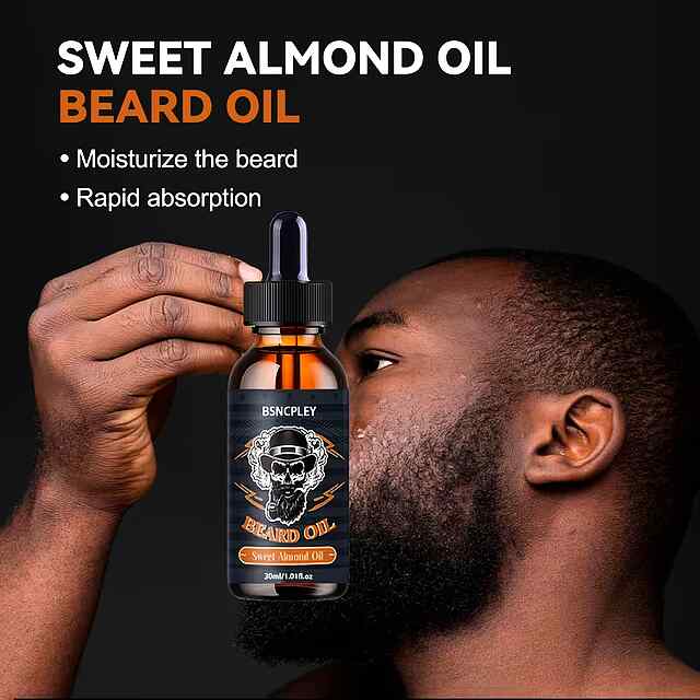 ???? Олія для Бороди 30 мл: Мигдаль, Гліцерин, Касторка - Живлення та Блиск. Інтенсивне Зволоження Без Липкості. Підходить для Всіх Типів Шкіри ???? - 2 фото товару