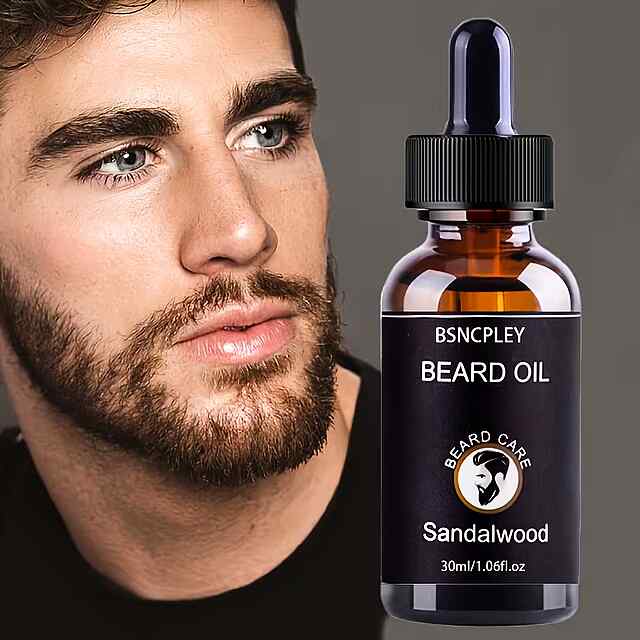 Олія для бороди з сандалом 30мл — зволоження, живлення, сяйво та ніжність волосся бороди. Без спирту. Натуральна формула. Догляд за бородою щодня.
