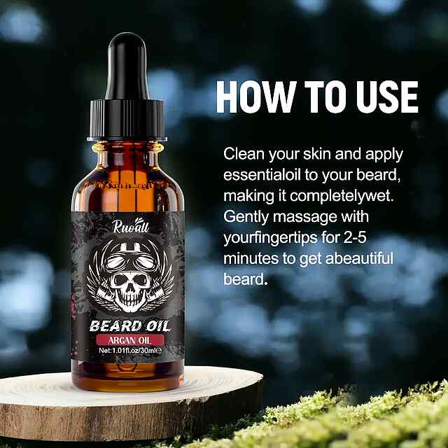 Олія касторова   мезоролер для бороди 30 мл, догляд та стимуляція росту - 2 фото товару