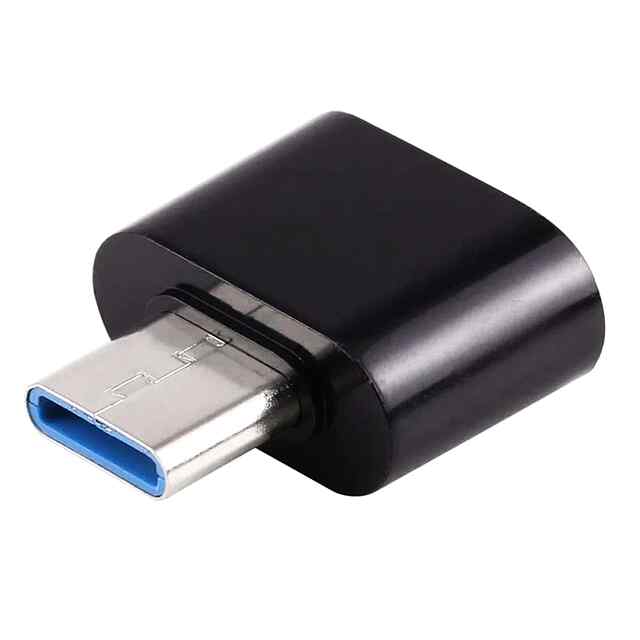 OTG перехідник USB C 2.0 (Чорний) - Адаптер для підключення USB до Type-C⚡️