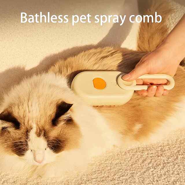 Парова щітка масажер-спрей для котів та собак (біла) - SPA процедури вдома - 2 фото товару