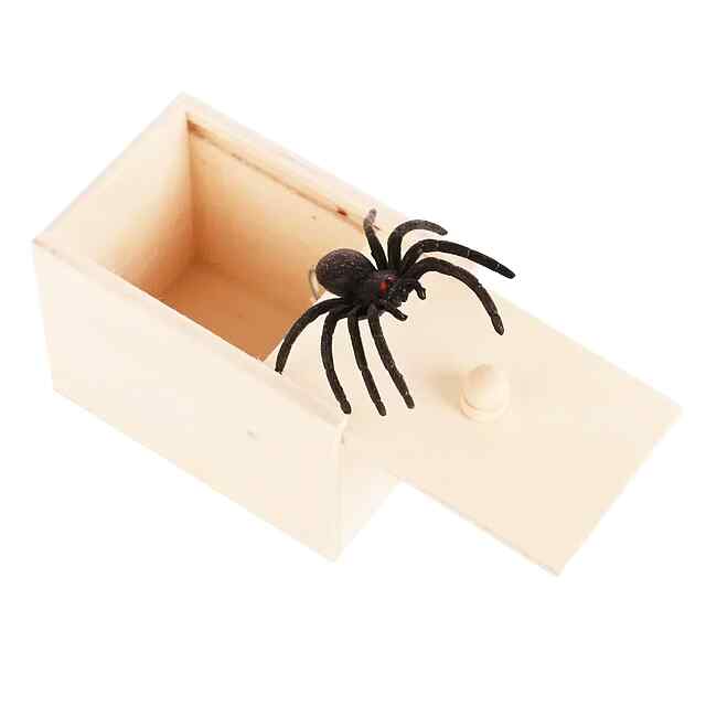 Павук, що вискакує з коробки — трюк-іграшка для розіграшів! - 3 фото товару