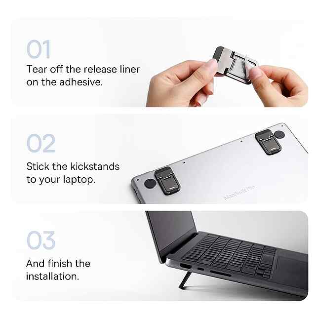 Підставка для Ноутбука Складна Регульована Висота Охолодження - 3 фото товару