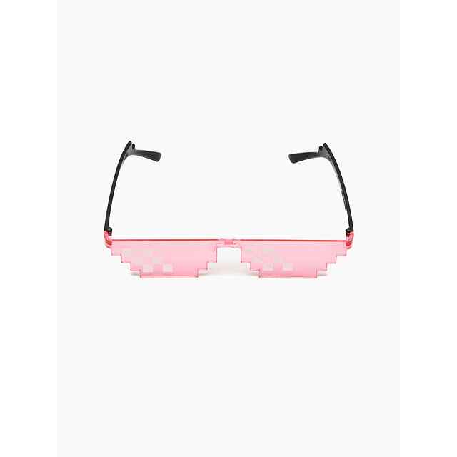 Піксельні окуляри Thug Life Рожеві – Стиль 8-bit для вечірки!