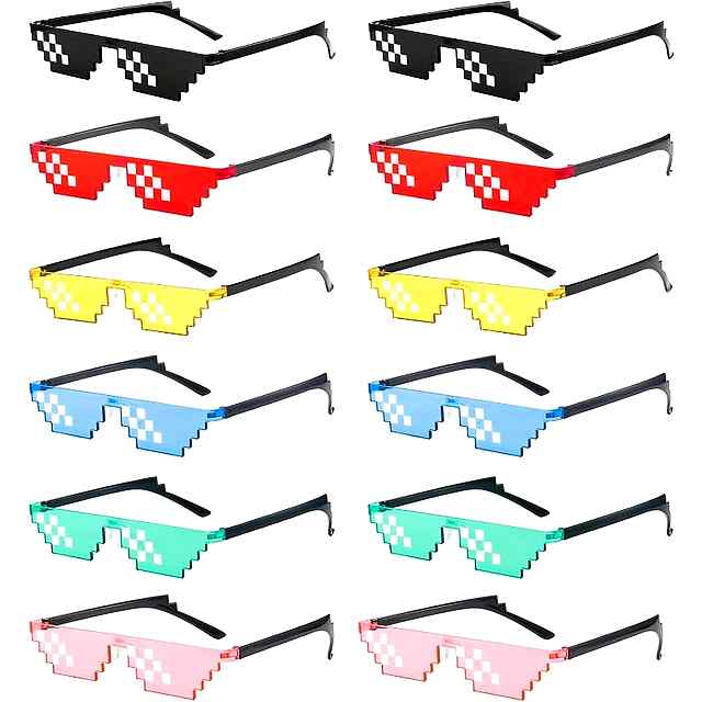 Піксельні окуляри Thug Life Рожеві – Стиль 8-bit для вечірки! - 2 фото товару