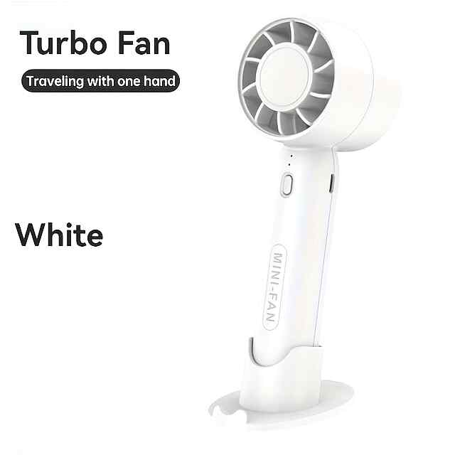 Портативний USB Міні-Вентилятор: 3 Режими, Зарядка від Power Bank, Компактний Дизайн - 2 фото товару