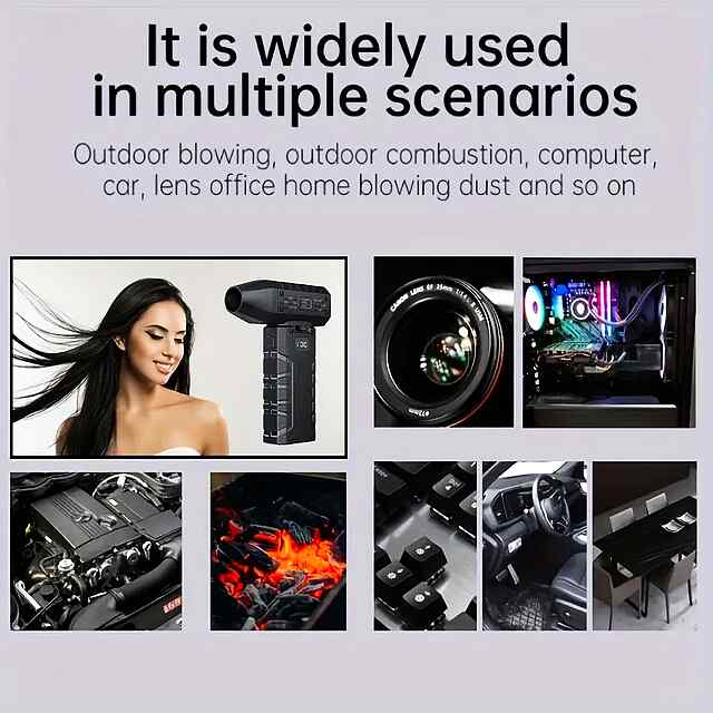 Портативний вентилятор-ліхтарик на акумі USB Type-C оранж - 3 фото товару