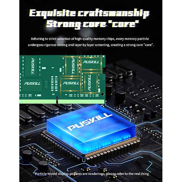 PUSKILL DDR3L SODIMM 4GB 1600MHz - оперативна пам'ять для ноутбуків, підвищує швидкодію. - 1 фото товару