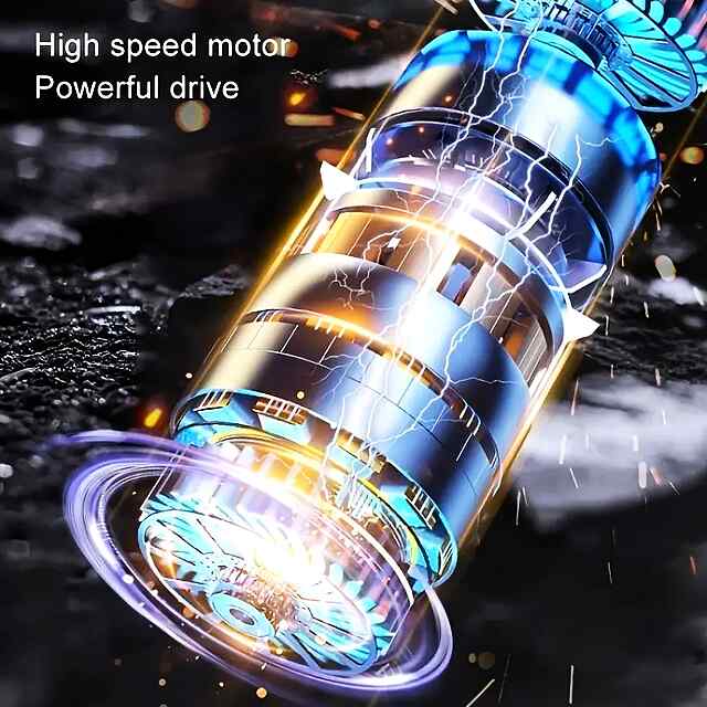 Пилосос компресор 2в1 для ПК, авто, дому - бездротовий Type-C 80W - 3 фото товару