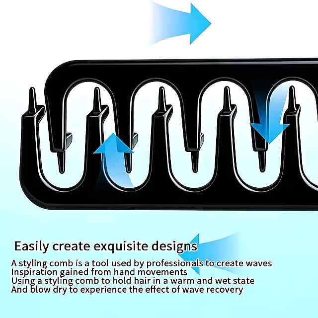Расичка для створення текстури та об'єму волосся. Чоловіча ліпилка з пластиком і ABS. 28629 - 3 фото товару