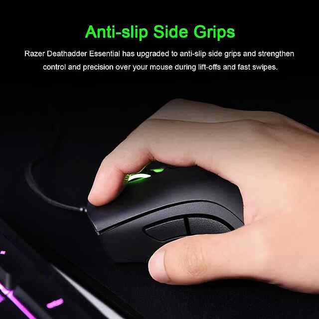 Razer DeathAdder Essential, провідна ігрова миша 6400DPI, 5 кнопок, 10 млн кліків - Україна - 1 фото товару