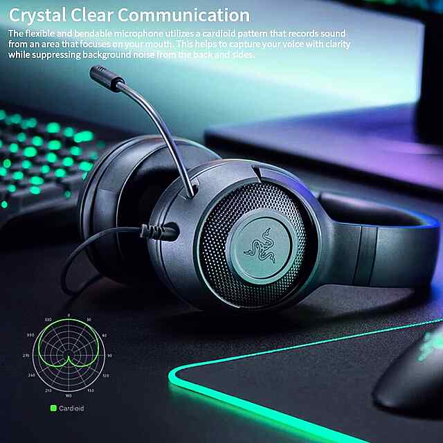 Razer Kraken X: Ігрові навушники 7.1 Surround Sound, гнучкий мікрофон - 2 фото товару