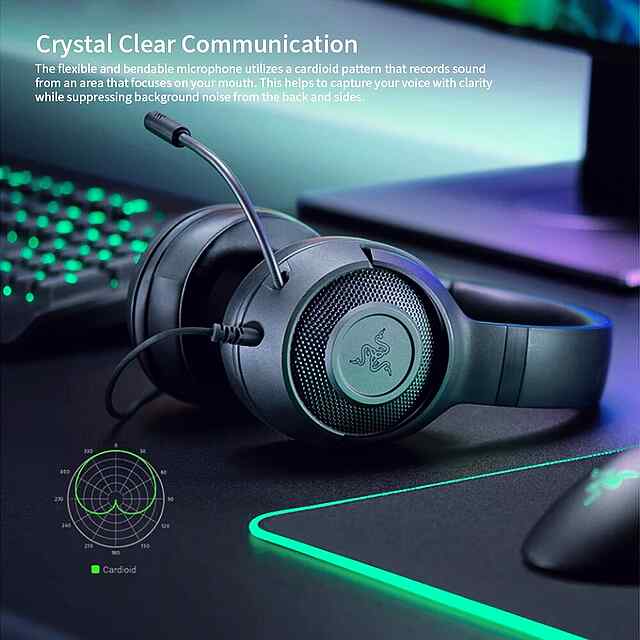 Razer Kraken X ігрові навушники з віртуальним звуком 7.1 та мікрофоном 40 мм - 3 фото товару