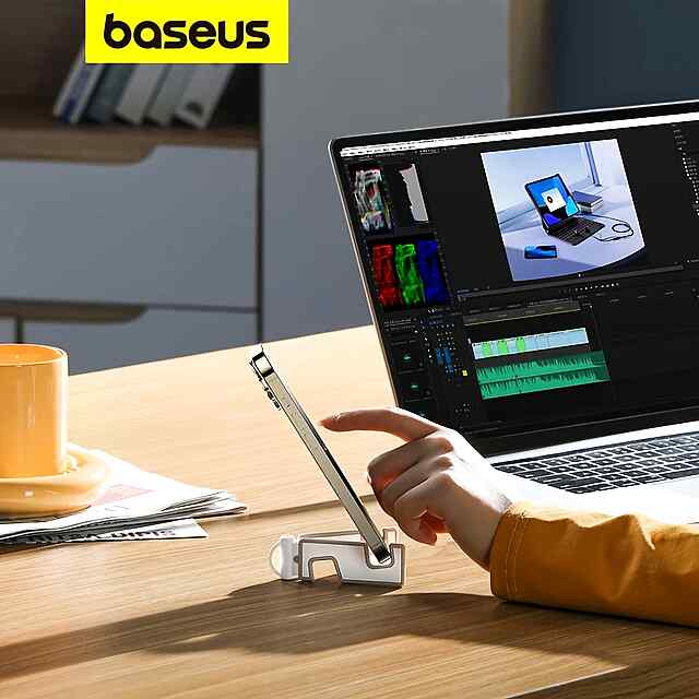 Регул. склад. підставка Baseus - універсальний утримувач смартфонів і планшетів. - 1 фото товару