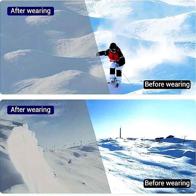 Регульовані гірськолижні окуляри з TPU - градієнтні лінзи та UV захист - 1 фото товару