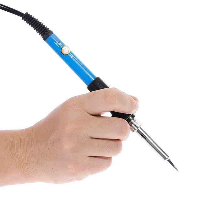 Регульований паяльник 60Вт 220В Керамічний з євровилкою 200-450C - 2 фото товару