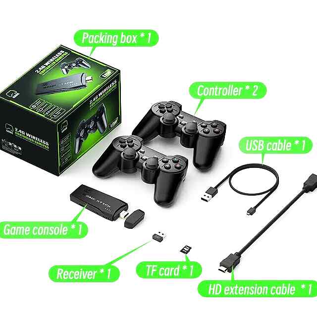 ???? Ретро консоль Stick M8 — понад 20000 ігор Dendy, Sega, Playstation (HD) 4K. СТАЦІОНАРНІ ІГРИ В HD - 1 фото товару