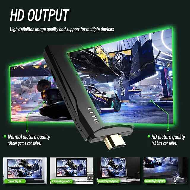 Ретро консоль Stick M8 з 20 000 іграми, HDMI, 2 джойстики. Sega, Dendy, PS1 та інші. - 3 фото товару