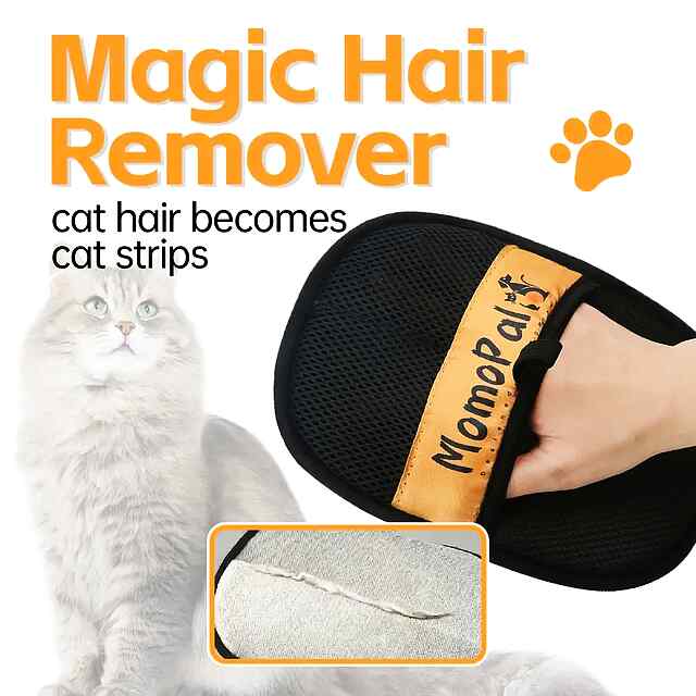 Рукавичка для видалення шерсті тварин: статична електрика   двостороння щетина (для собак, котів)