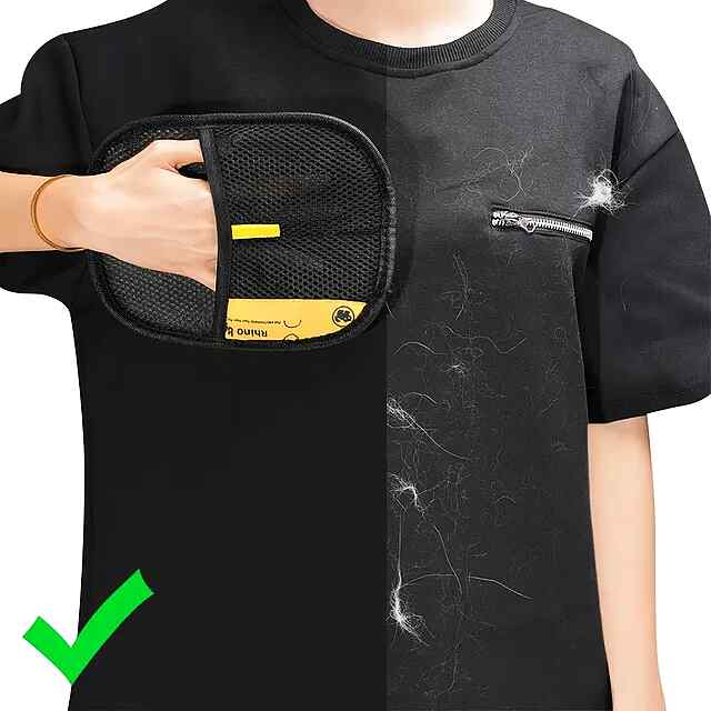 Рукавиця для видалення шерсті тварин - статична електрика та щетина XL - 2 фото товару