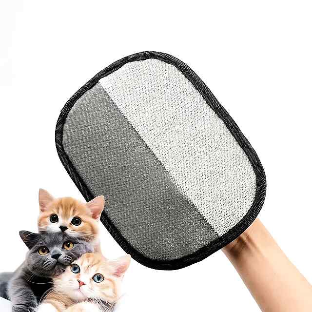 Рукавиця для видалення шерсті тварин - статична електрика та щетина XL - 3 фото товару