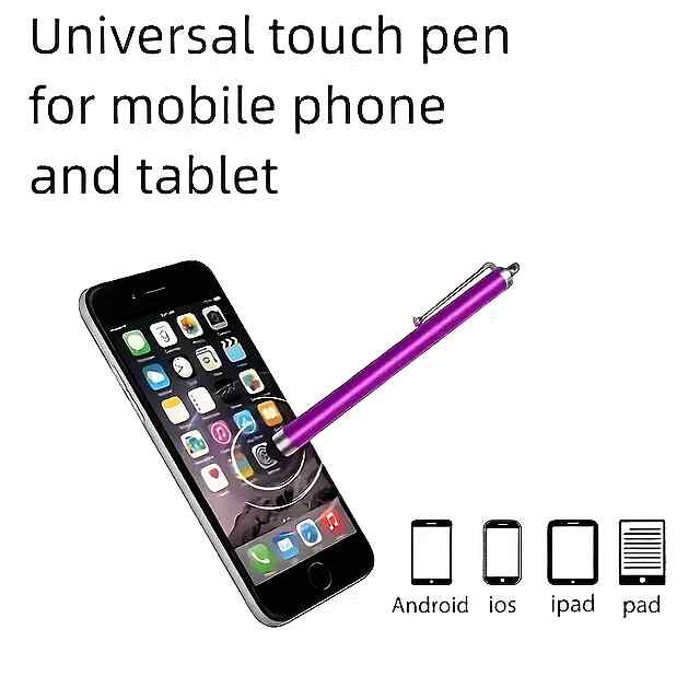 Сенсорний стилус універсальний для планшета, смартфона і ноутбука. Аксесуар для комфортної роботи та малювання. - 3 фото товару