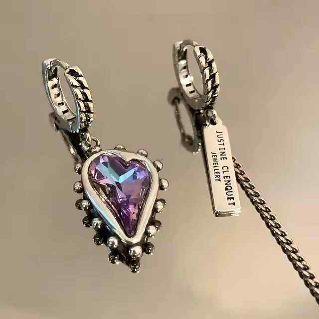 Сердечко і пластина - сережки для дівчат з INSTAGRAM знижкою