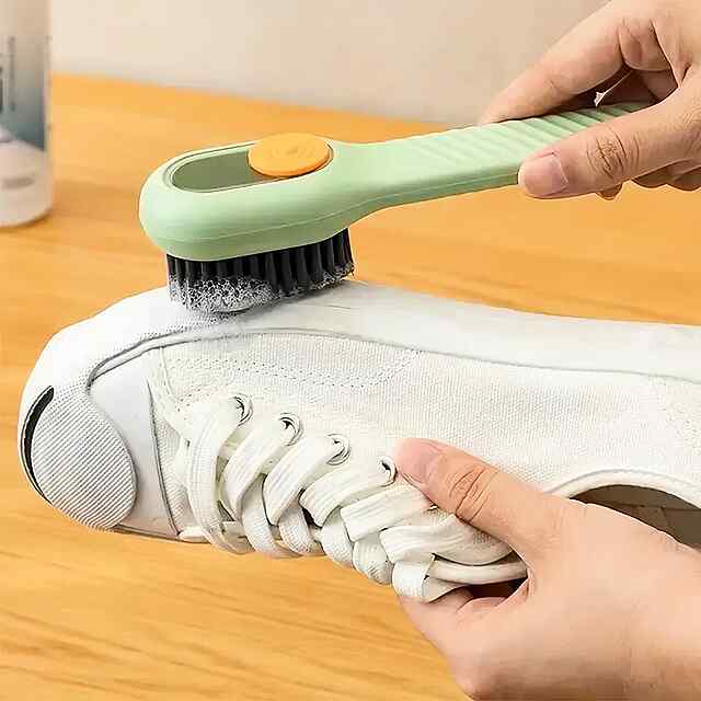 Щітка для взуття з дозатором мила, багатофункціональна, легко очищає - 0 фото товару