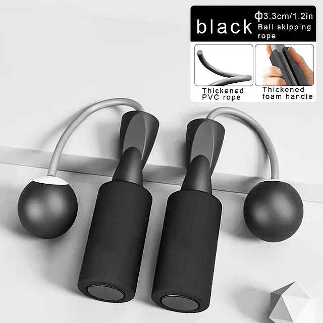 Скакалка спортивна з підшипниками, зручними ручками та міцною ПВХ мотузкою. Тренуйся ефективно! - 1 фото товару