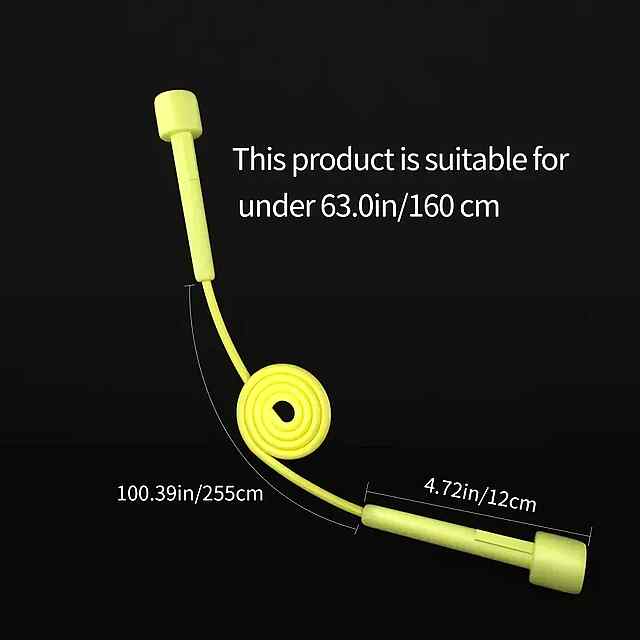 Скакалка тренувальна, чорна - для занять спортом та фітнесу - 2 фото товару