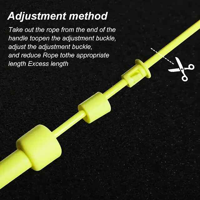 Скакалка тренувальна, чорна - для занять спортом та фітнесу - 3 фото товару