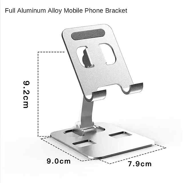 Складана підставка для телеф./планшету (чорн./срібн./зол.) 4-12 - 2 фото товару