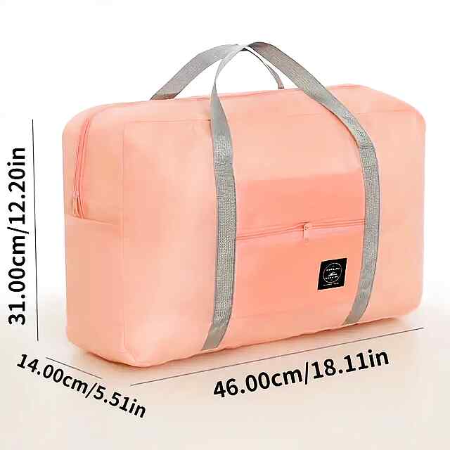 Складана сумка для подорожей - містка й універсальна. Поліестер. Кольори: червоний, чорний, рожевий, синій, зелений. Україна. - 3 фото товару