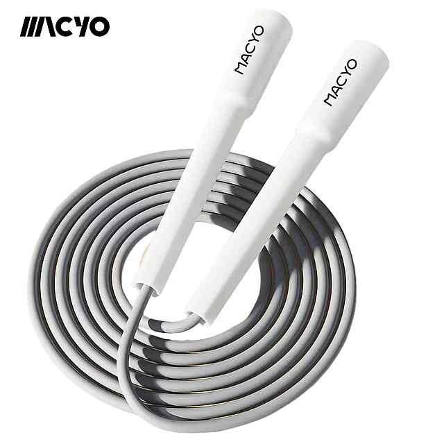 Скакалка MACYO - легкий і стильний аксесуар для кардіо тренувань вдома й у спортзалі 2,8 м.