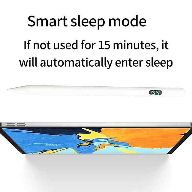 Стілус для iPad з функцією відхилення, чутливий до нахилу, цифровий дисплей живлення, сумісний з iPad Pro/Air/mini - 1 фото товару