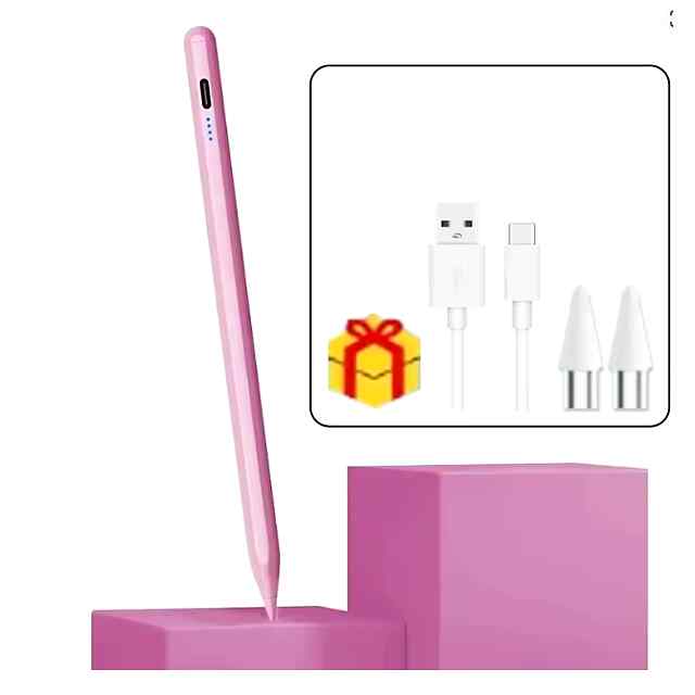 Стілус універсальний Android IOS Windows рожевий для iPad Huawei Xiaomi малювання листи ведення нотаток металевий RoHS сертифікований