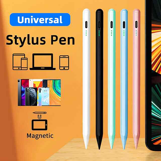 Стілус універсальний, рожевий - Android IOS Windows Xiaomi Huawei для iPad/планшетів. Малювання нотатки. - 3 фото товару