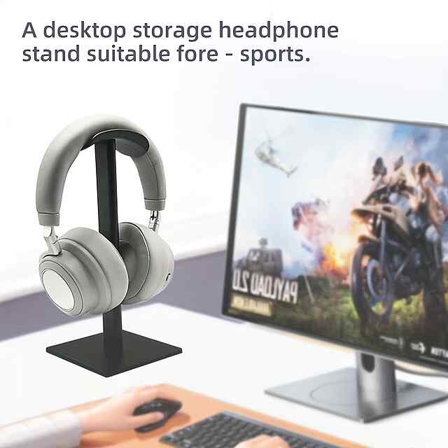 Стійка для навушників – стильний аксесуар, міцний матеріал (ABS Алюм.) - 1 фото товару