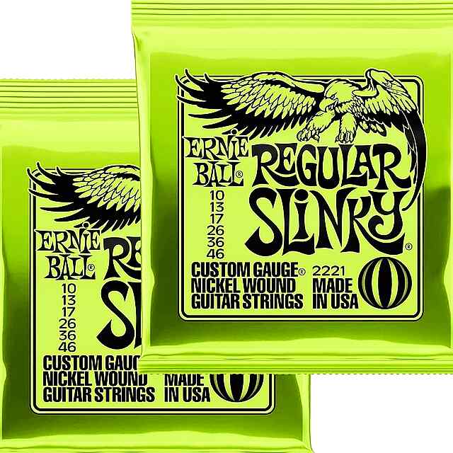 Струни Ernie Ball Regular Slinky Nickel Wound 10-46 для електрогітари. Професійний комплект. - 0 фото товару