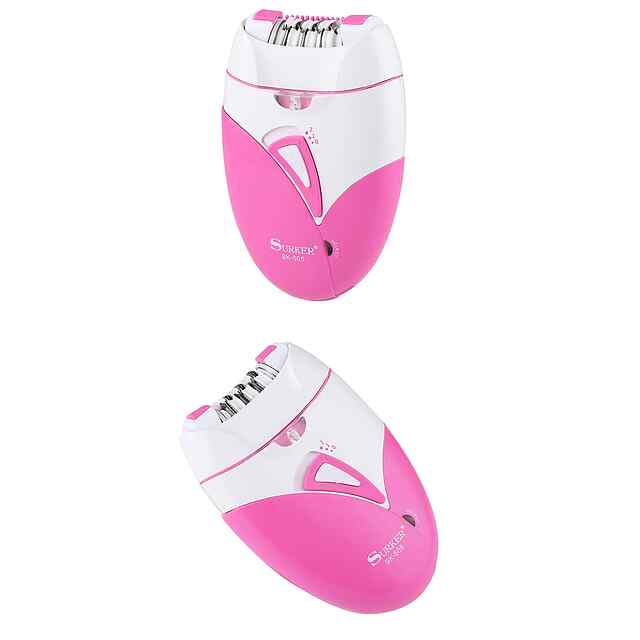 Surker Епілятор жіночий бездротовий для тіла та обличчя, підсвічування, рожевий. - 1 фото товару