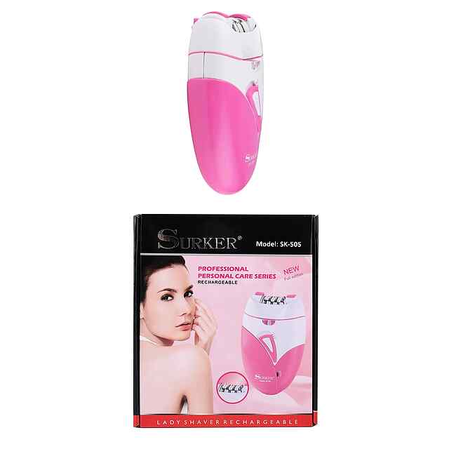 Surker Епілятор жіночий бездротовий для тіла та обличчя, підсвічування, рожевий. - 3 фото товару