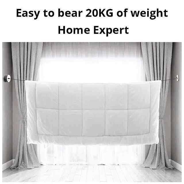 Сушарка для білизни з нержавійки, довжина 2.8м, настінна, міцна, стильна, в комплекті кріплення. - 1 фото товару