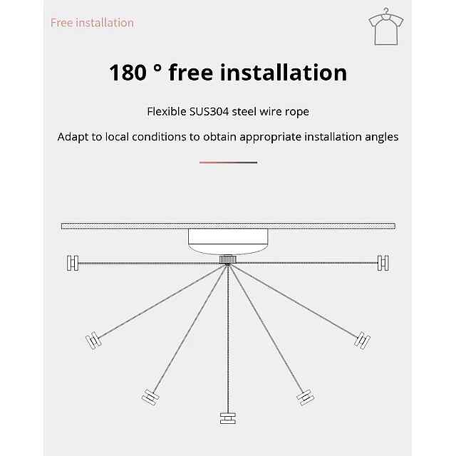Сушарка для білизни з нержавіючої сталі, 2.8м - 2 фото товару
