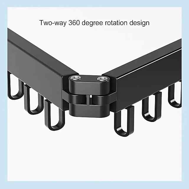 Сушка для одягу висувна настінна 4 секції алюміній біла балкон ванна - 3 фото товару